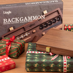 Lingle compact travel backgammon design for on the go.