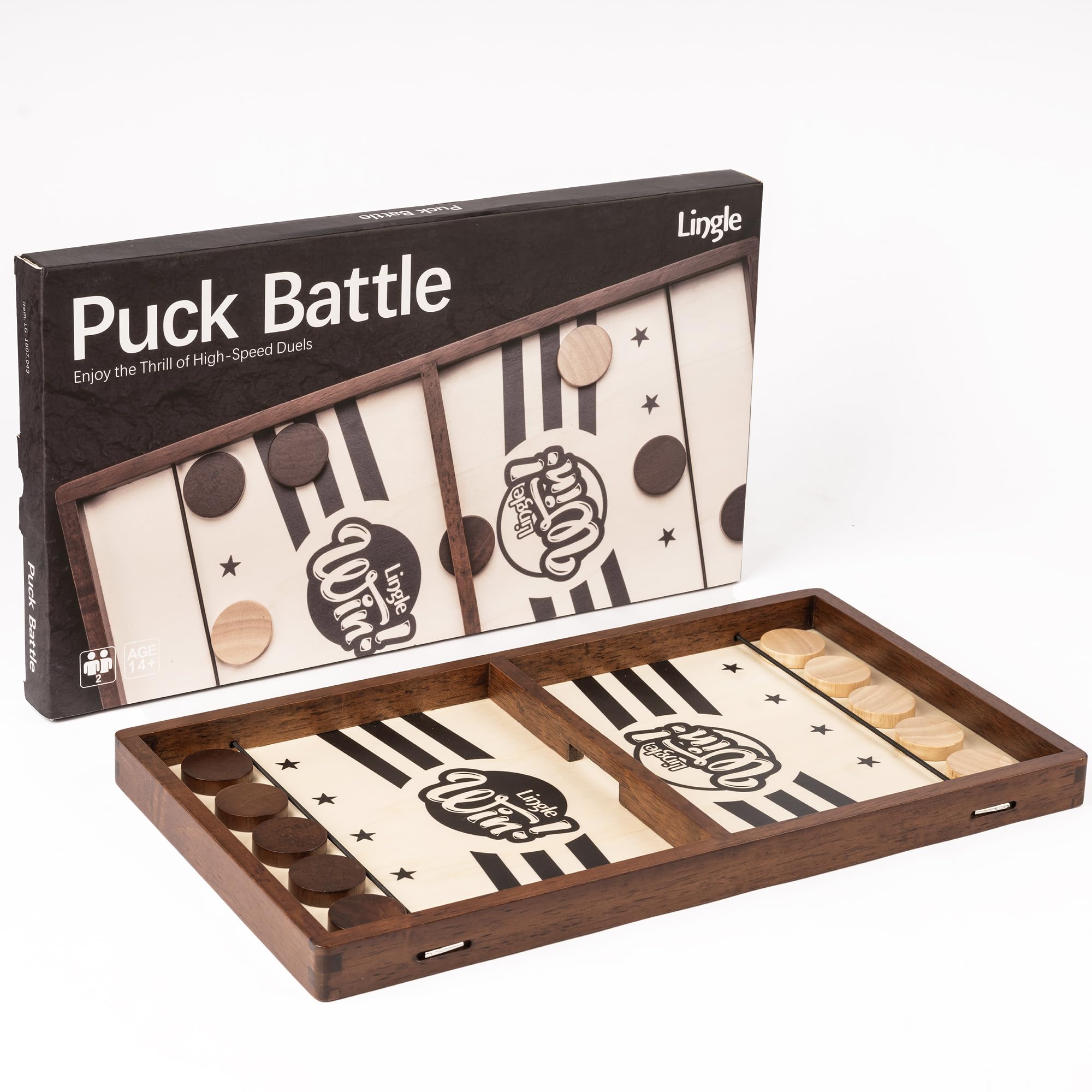 Lingle Sling Puck Game perfect for family gatherings and friendly competition.