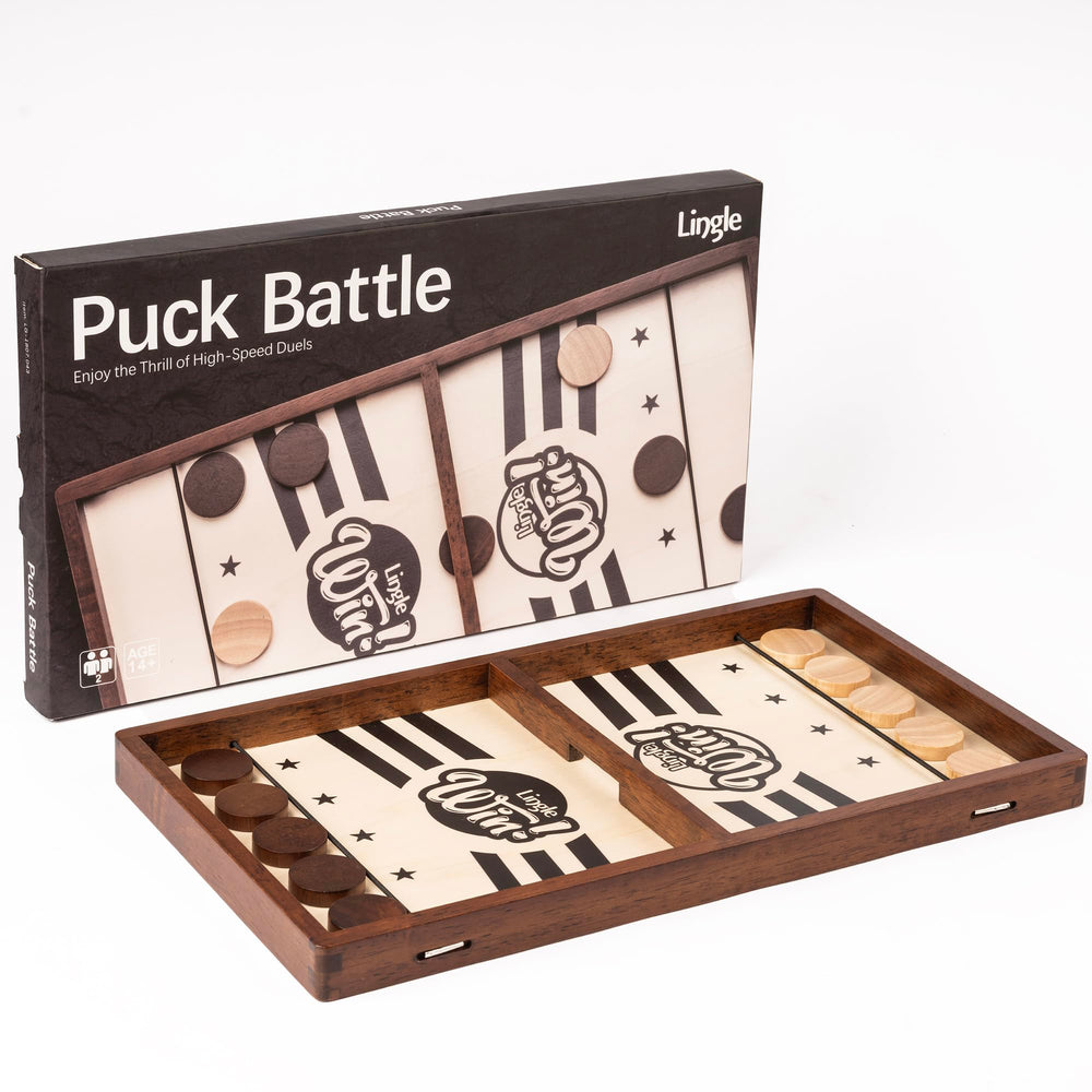 Lingle Sling Puck Game perfect for family gatherings and friendly competition.