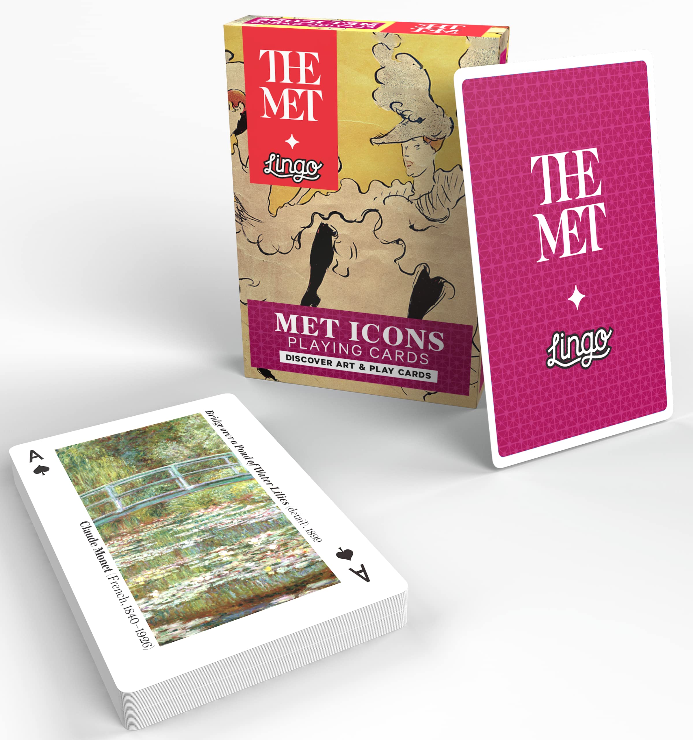 Lingo Met Icons card arrives with a bright travel box for portability.
