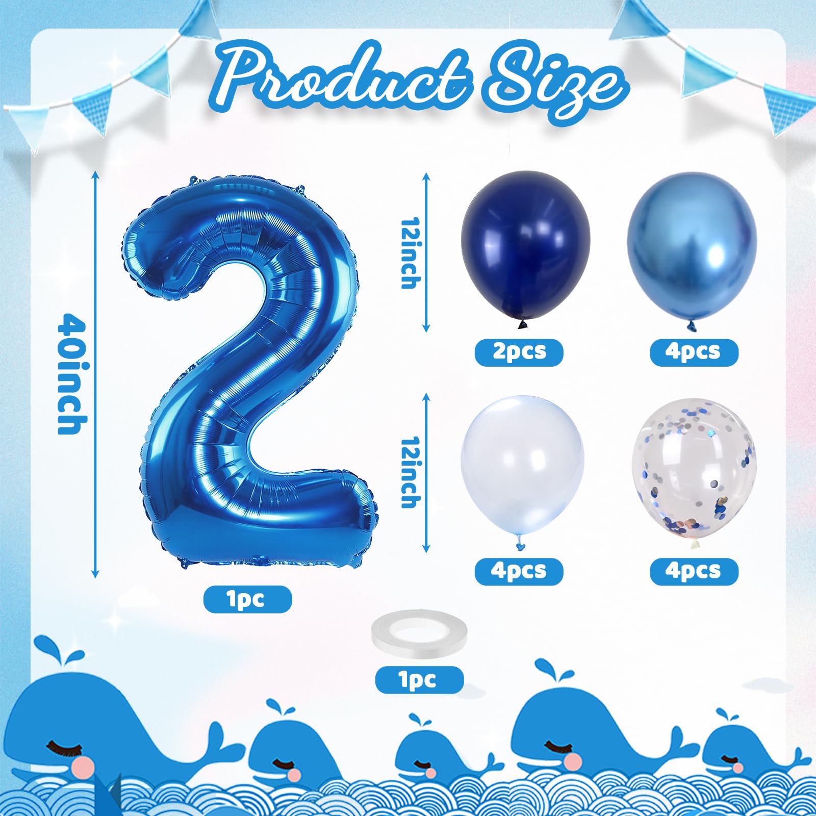 Lingqiang 12-inch metallic blue balloons add bright color to party decor