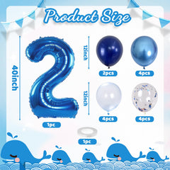 Lingqiang 12-inch metallic blue balloons add bright color to party decor