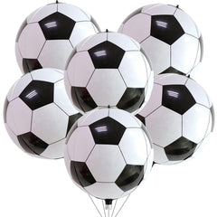 Lingqiang 22-inch 4D soccer foil balloon in black and white for festive party decor