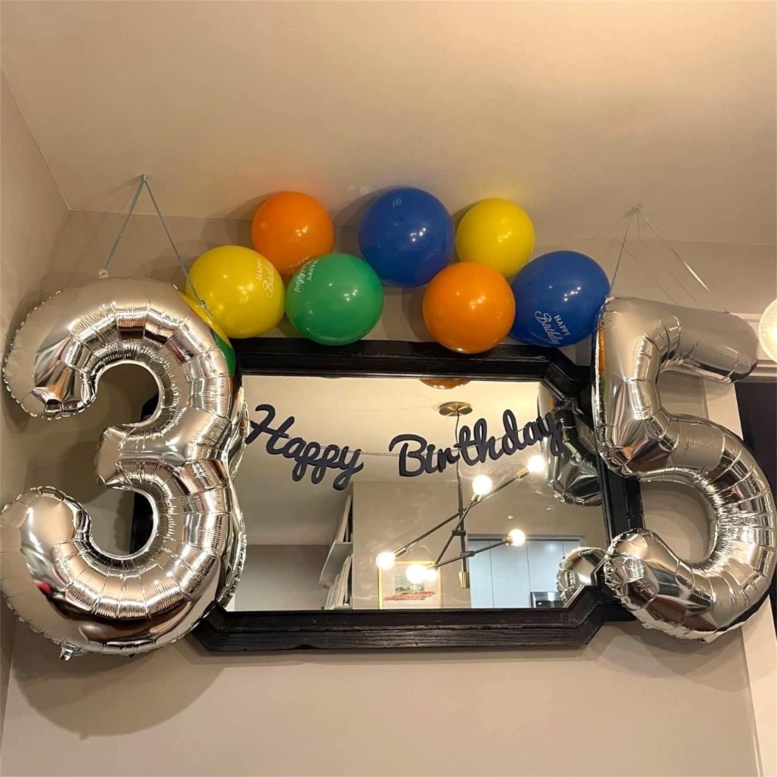 Lingqiang 40-inch foil balloon floats with helium for airborne decor.