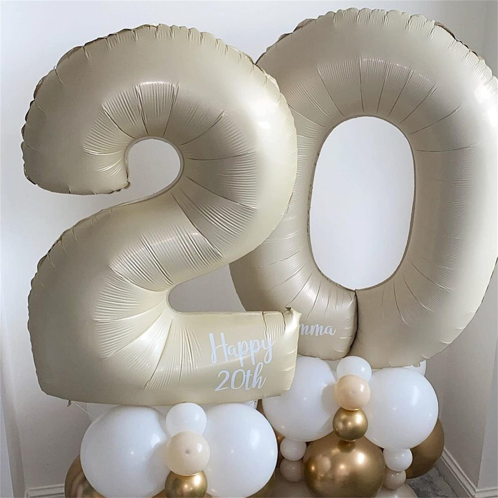 Lingqiang Number 2 balloon usable with air or helium for versatile display