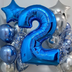 Lingqiang Blue 2 Balloon easy storage and reuse after celebrations