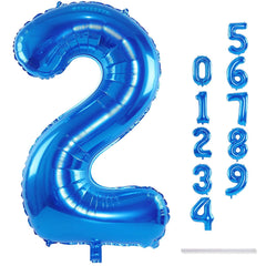 Lingqiang Blue 2 Balloon perfect party decor idea for birthdays