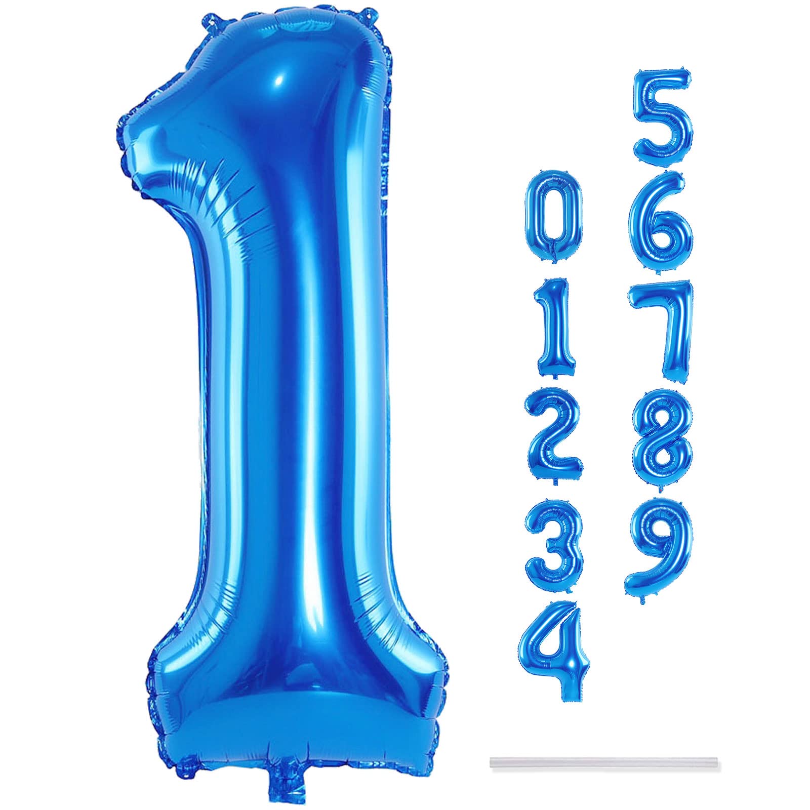 Lingqiang blue number 1 balloon pack for party styling