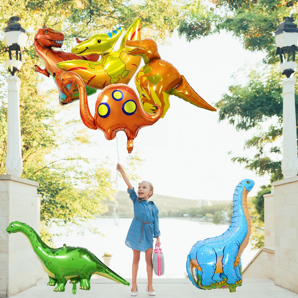 Lingqiang dinosaur foil balloon giant 6 brightens the party centerpiece easily.
