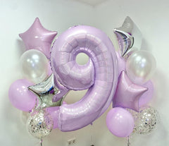 Lingqiang giant 40inch number balloon creates a striking wall or backdrop
