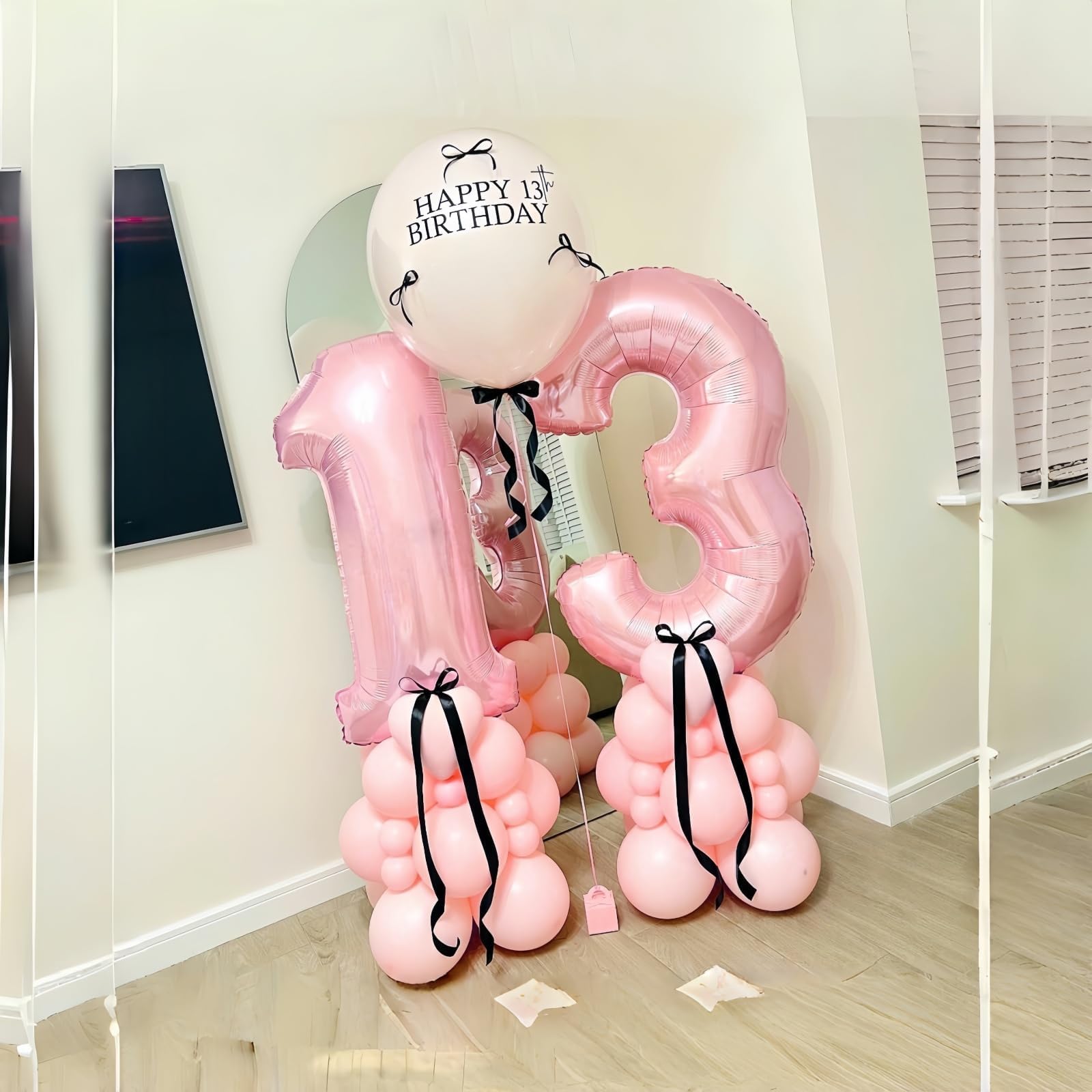 Lingqiang helium-ready 40-inch number 3 foil balloon for floating decor