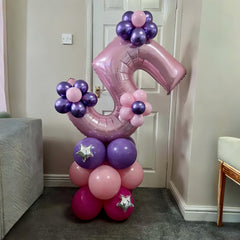 Lingqiang helium-ready 5 pink foil balloon floats when inflated with helium