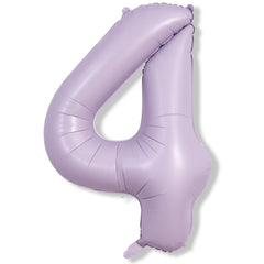 Lingqiang lavender foil number 4 balloon brightens party spaces