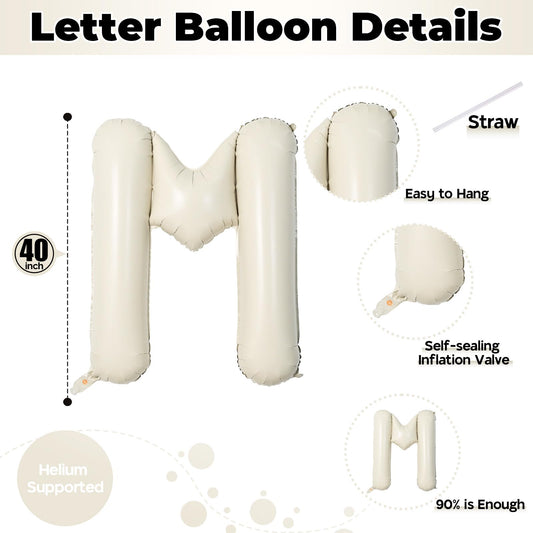 Lingqiang m-letter-balloon-inflation-mouth enables easy setup.
