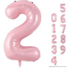 Lingqiang 40-inch pastel pink 2 balloon dramatic birthday centerpiece