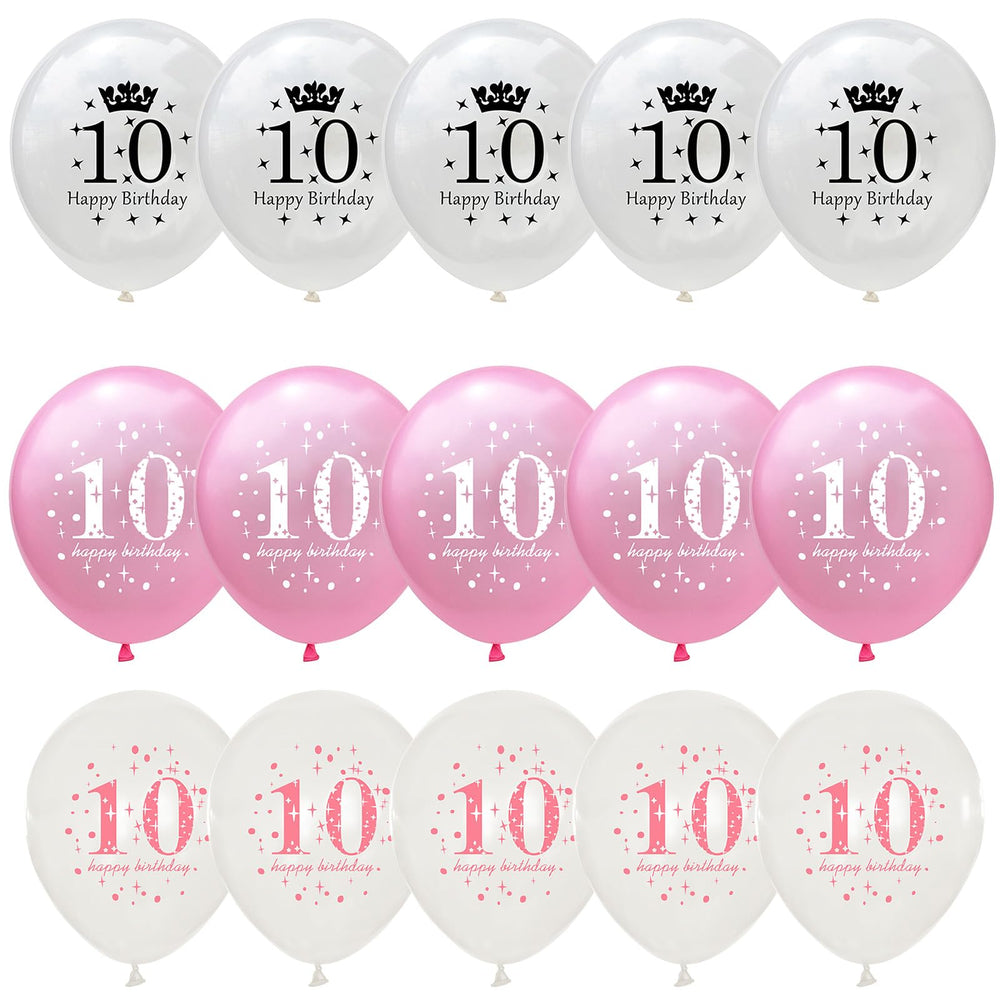 Lingqiang photo-ready balloon backdrop with 15 balloons and ribbon.
