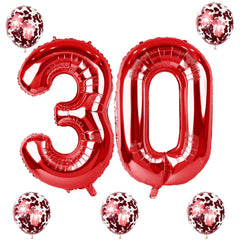 Lingqiang red birthday decor kit suits birthdays, anniversaries, and events.