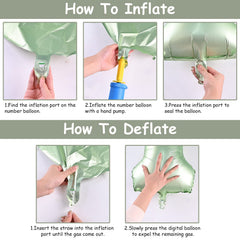 Lingqiang 9 balloon inflation with air or helium for floating effects.
