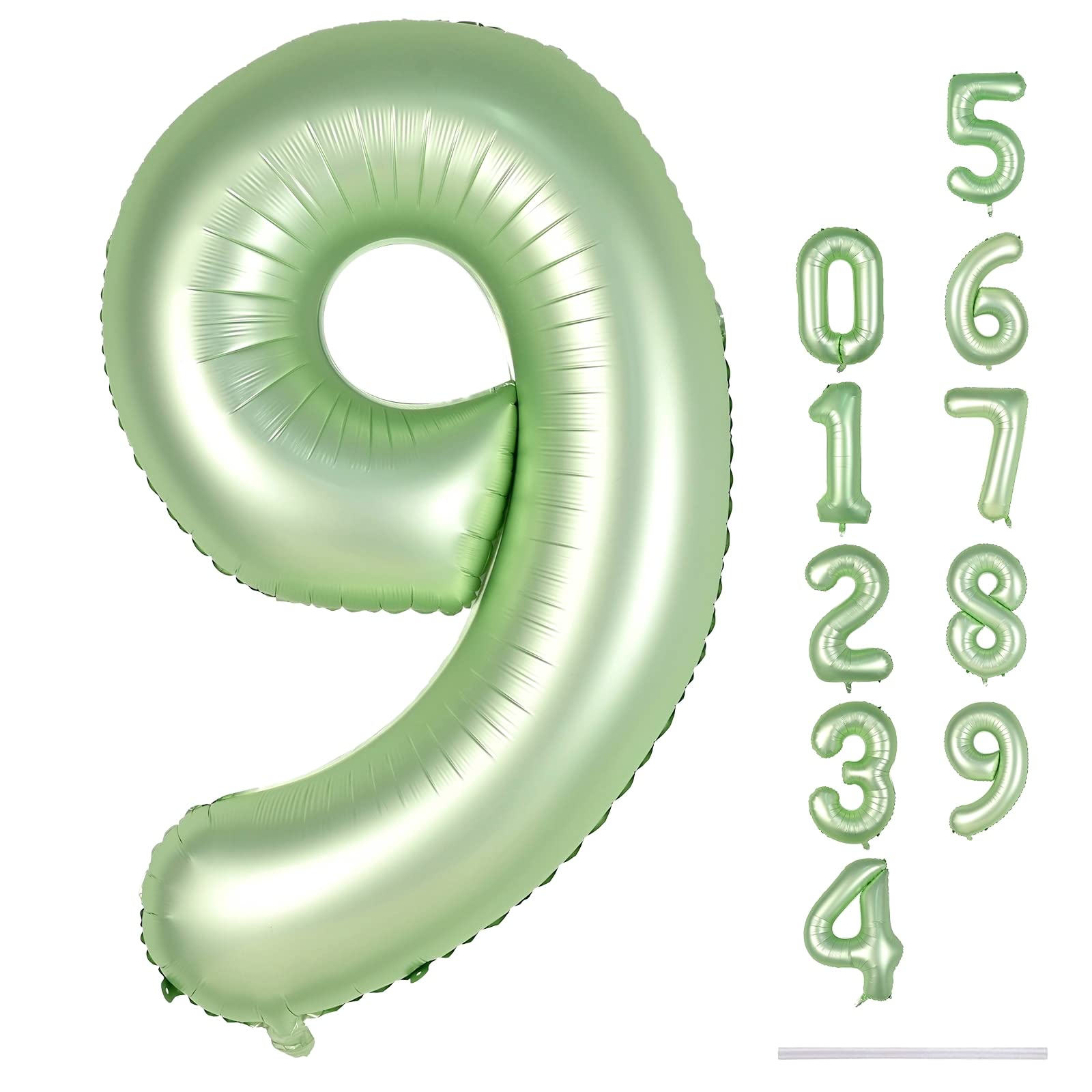 Lingqiang sage green 9 balloon adds versatile decoration for jungle safari themes.