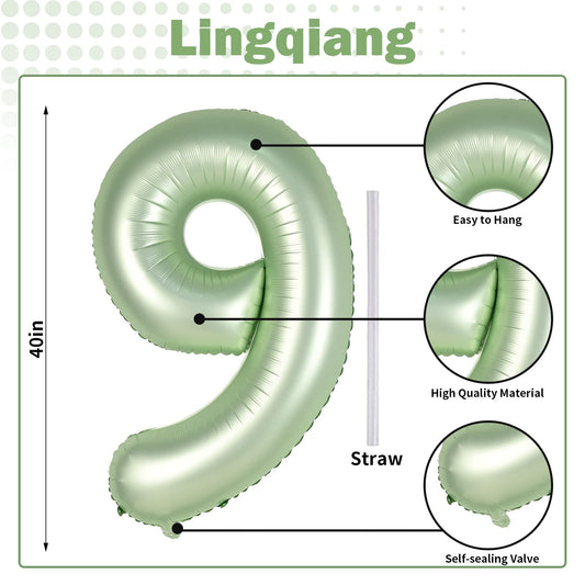 Lingqiang self sealing valve on the number 9 balloon for easy inflation and reuse.