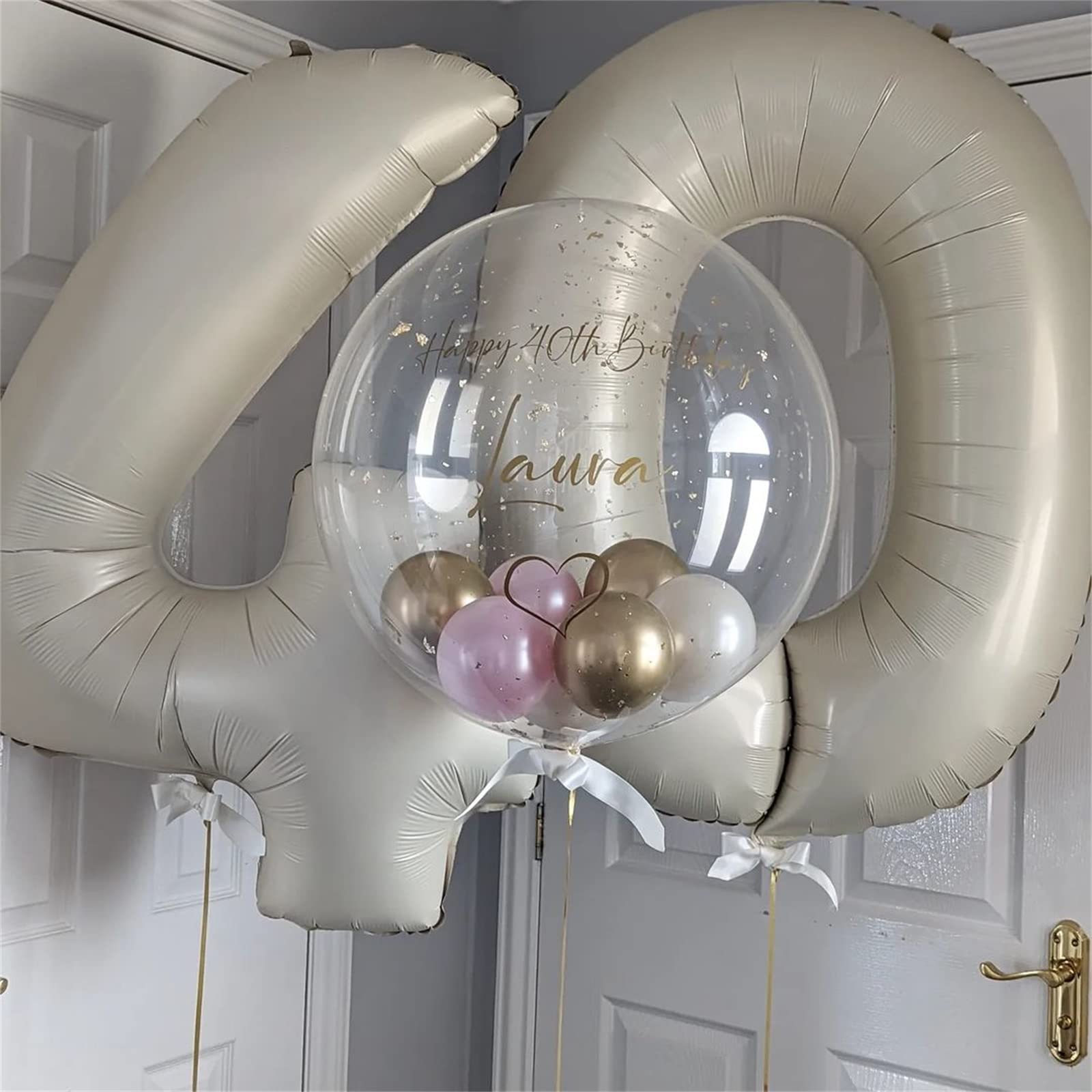 Lingqiang self-sealing 4-number balloon, easy inflation and quick setup.