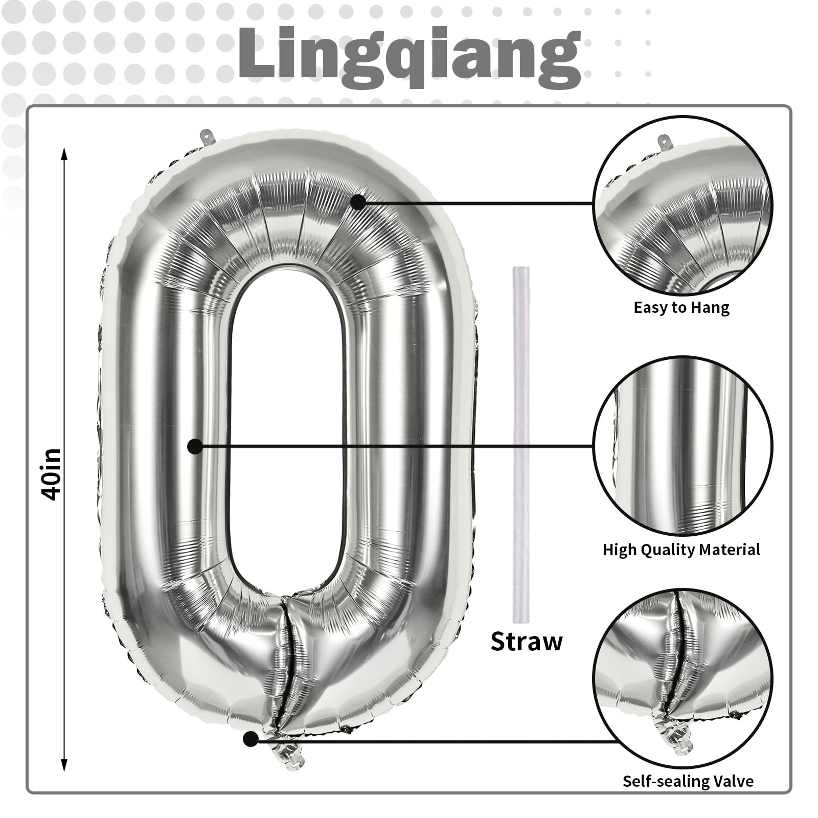 Lingqiang self-sealing valve Number 0 balloon for quick setup.