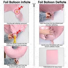 Lingqiang pastel pink 15 balloon ideal for wall or door displays.