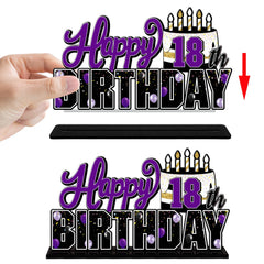 LINGTEER purple acrylic centerpiece boosts party photo moments