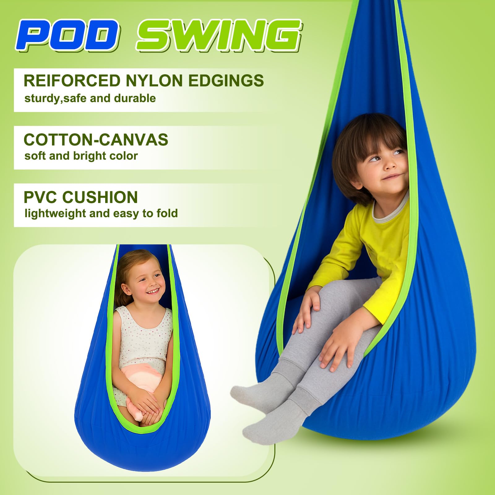 Lingvee hammock chair on stand offers indoor outdoor relaxation and safe swinging
