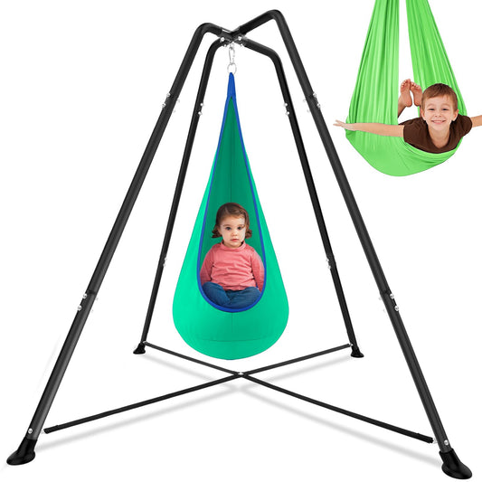 Lingvee swing stand frame in main view shows sturdy outdoor-ready construction