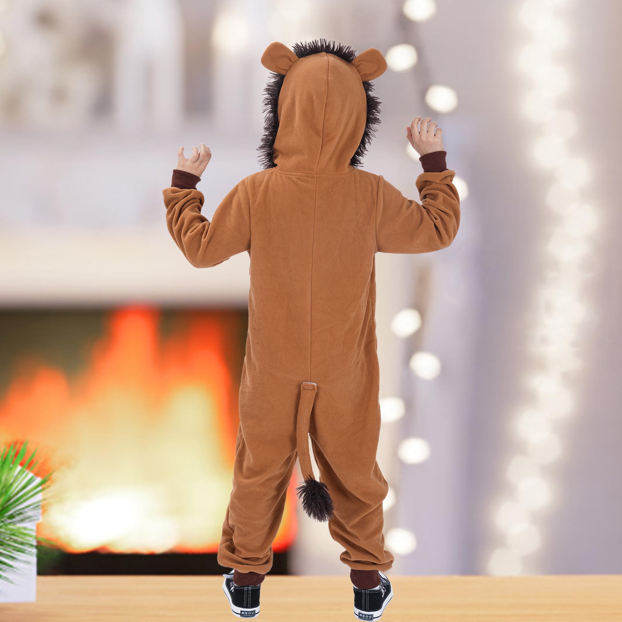 Lingway Toys Kids Lion Onesie zipper design for easy dressing