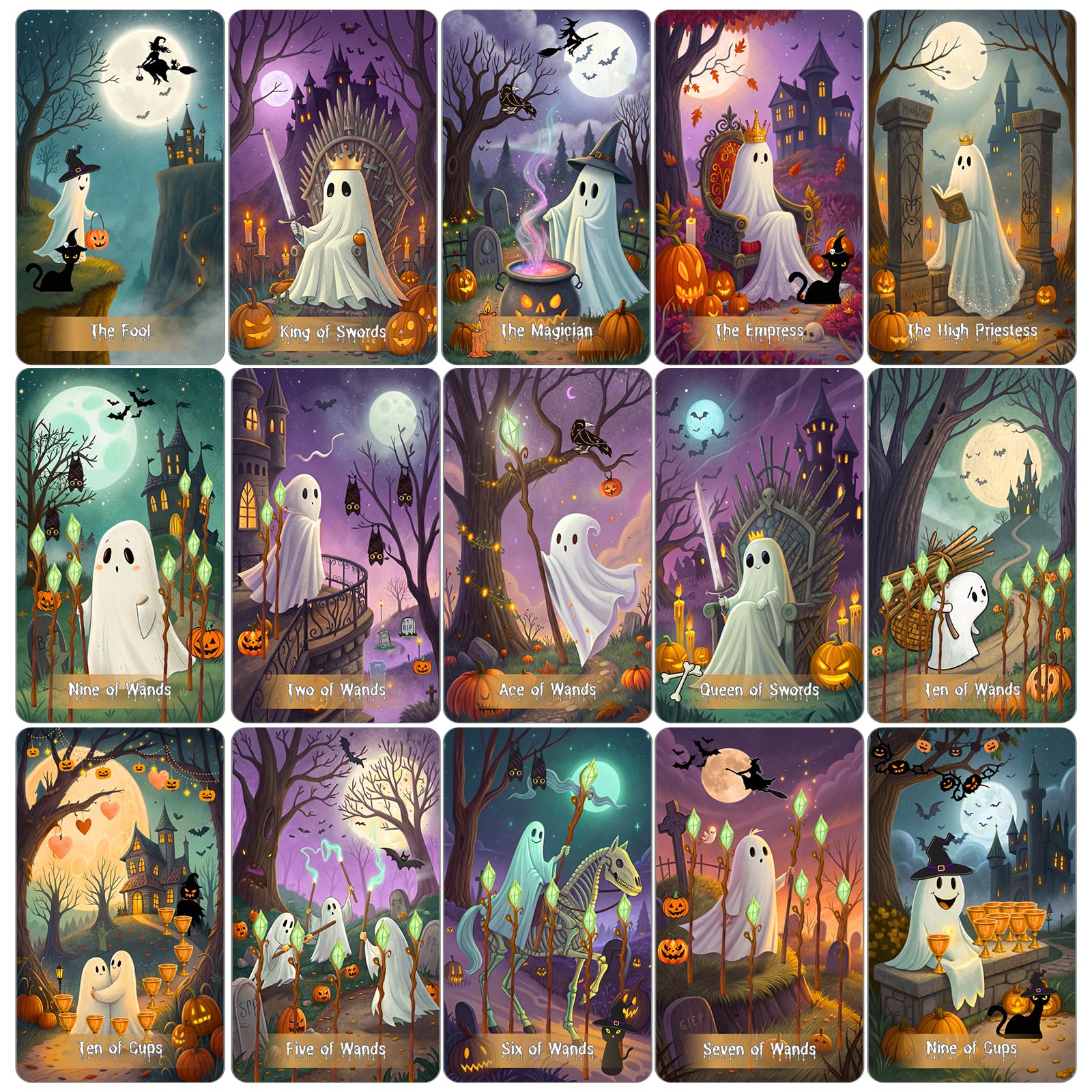 LINGYILY Gift-ready witchy set ideal for tarot lovers
