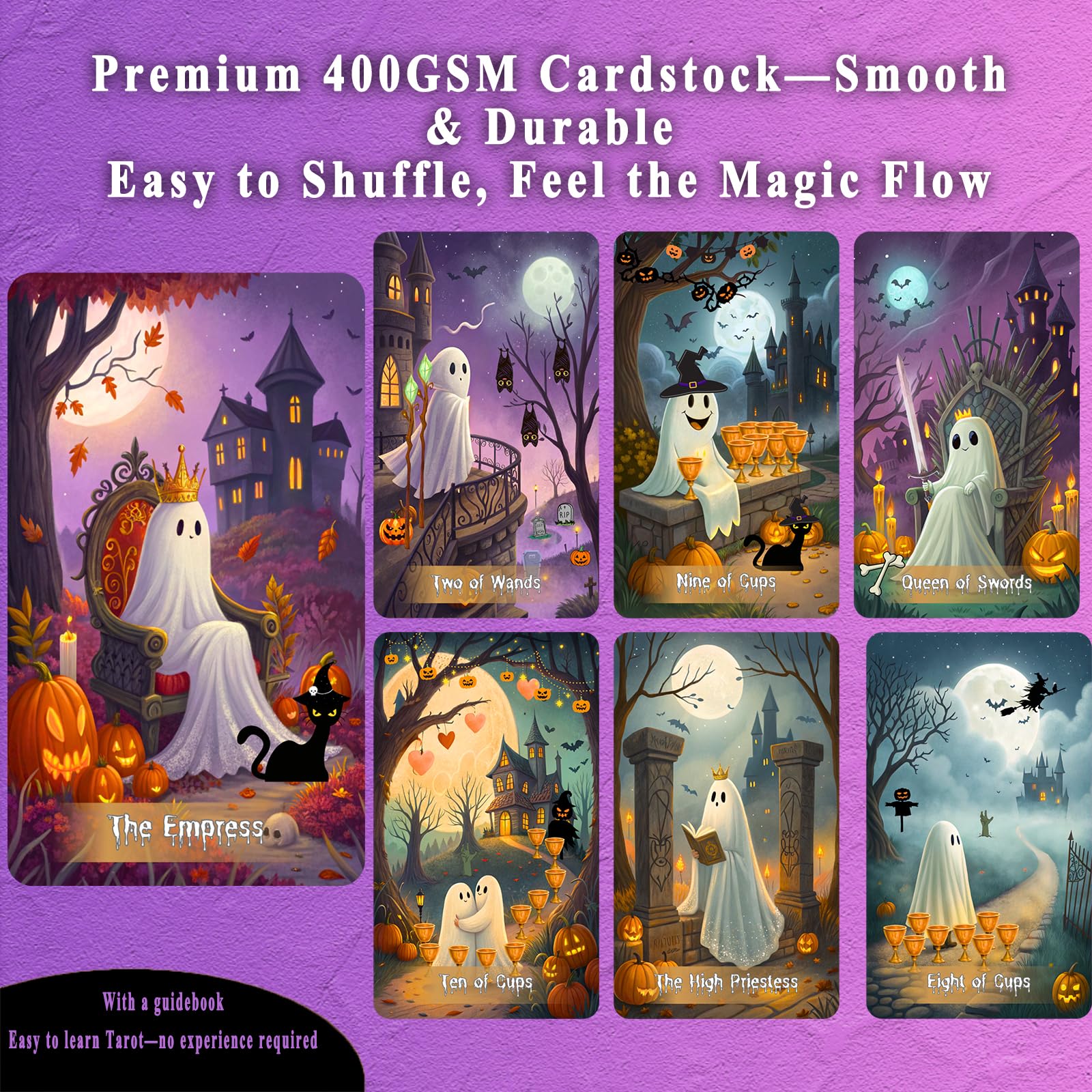 LINGYILY Standard tarot size 2.7 x 4.7 inches comfortable to hold
