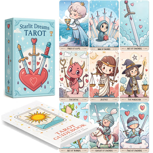 LINGYILY Starlit Dreams deck cover with pastel art for dreamy readings.