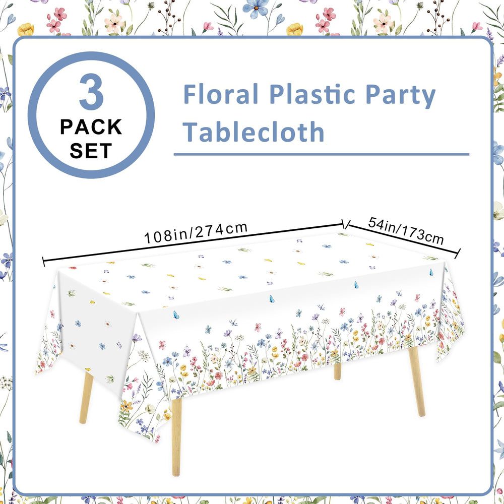 LINHAXM 54 by 108 inch tablecloth flatlay, fits most tables.