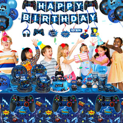 LINHAXM balloons add festive volume and color to the party space.