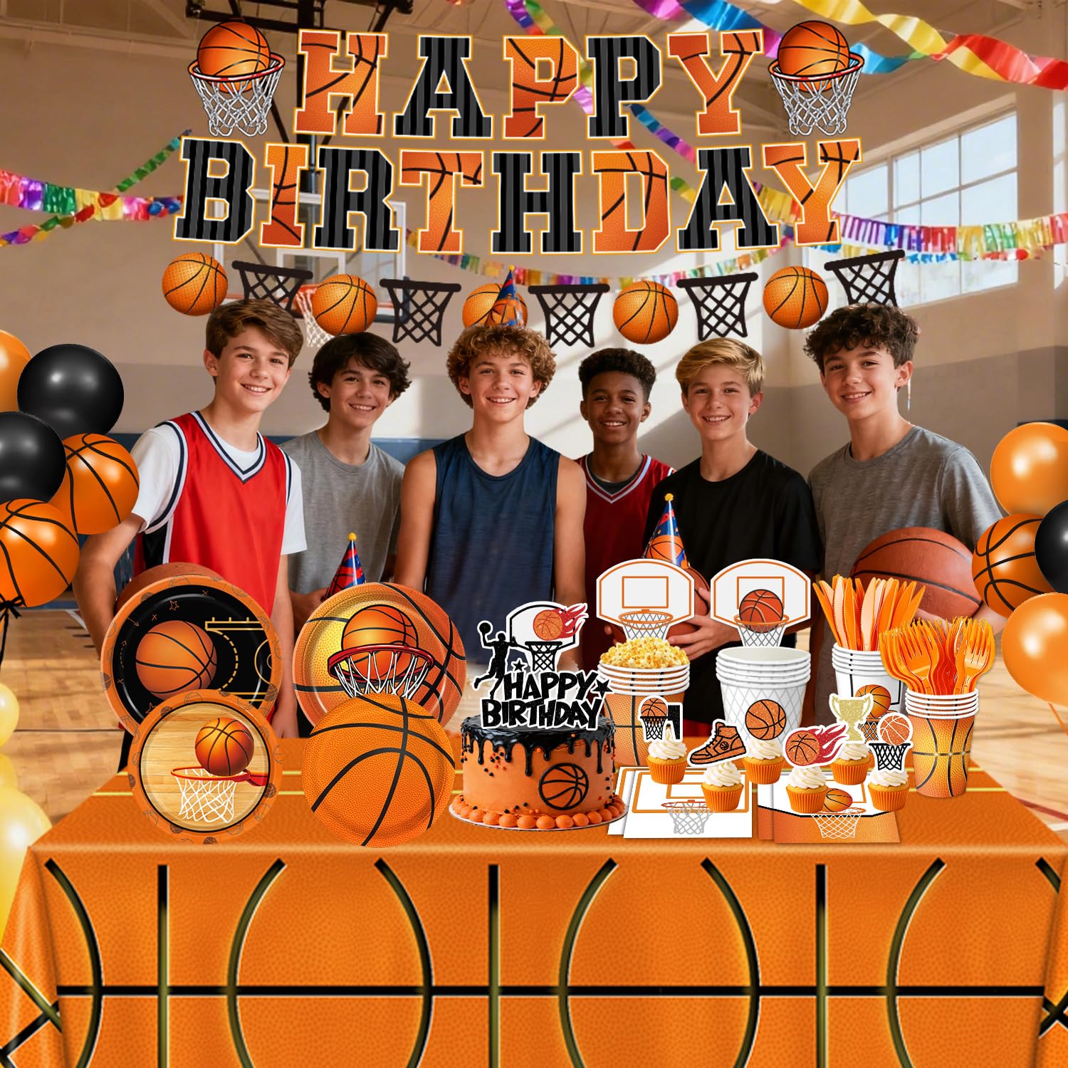 LINHAXM basketball basket cards add playful flair to favors