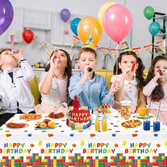 LINHAXM building block tablecloth easy clean after celebration