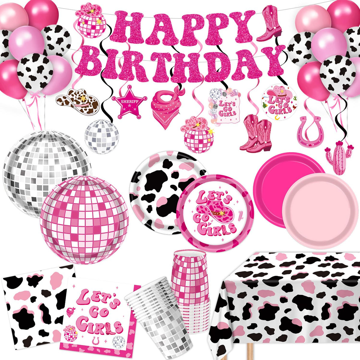 LINHAXM cowgirl banner creates a festive western backdrop for parties