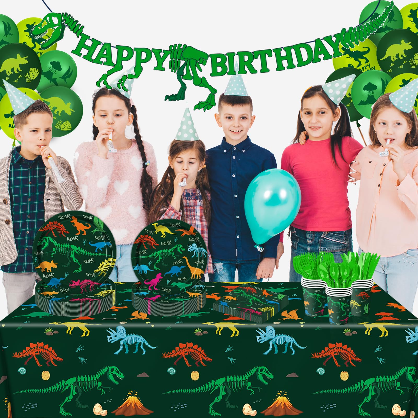 LINHAXM dinosaur-balloons-24pcs for festive ambiance and easy balloon decor