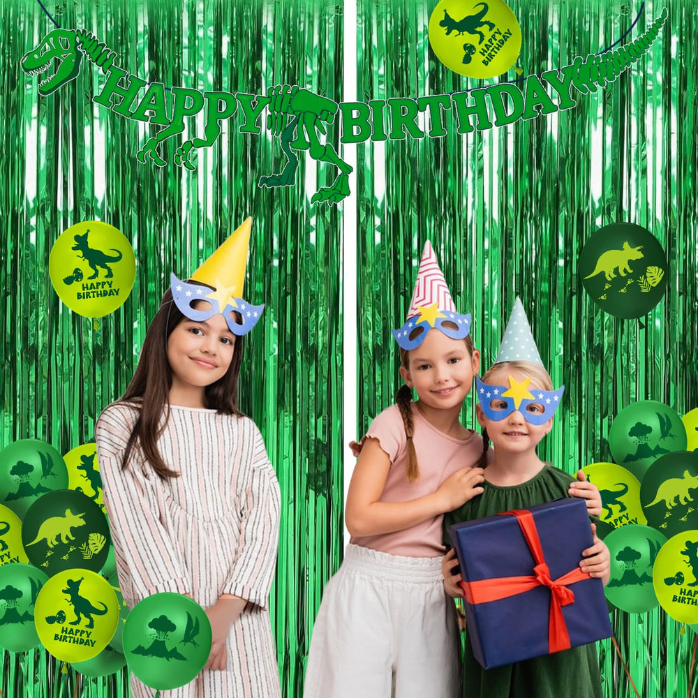 LINHAXM dinosaur-banner for instant party recognition and photo-worthy moments