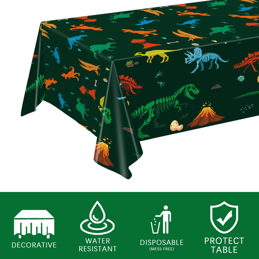 LINHAXM dinosaur-napkins for quick cleanup and playful themed table styling