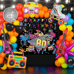 LINHAXM foil balloon radio creates playful accents for 80s parties