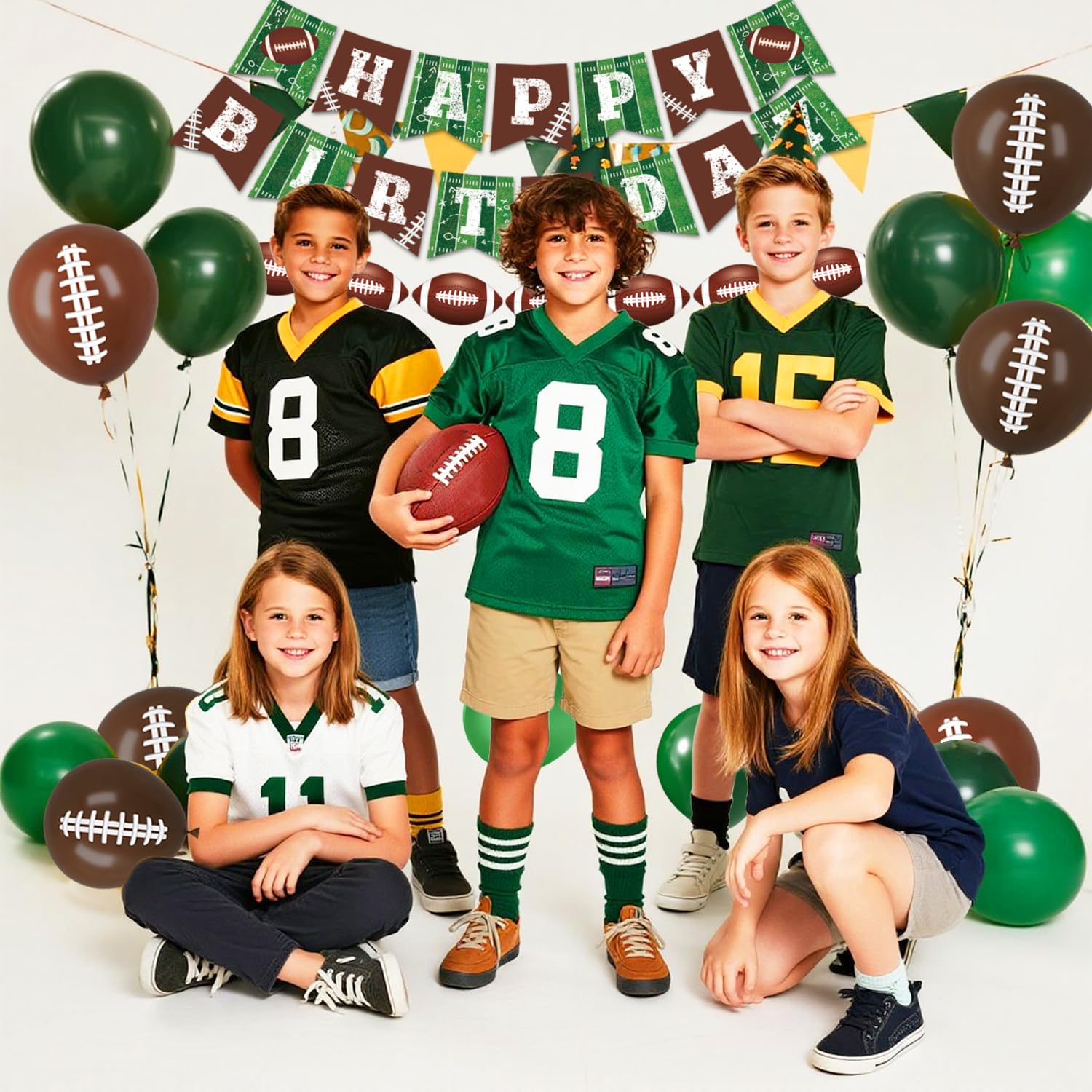 LINHAXM football balloons for festive game-day accents