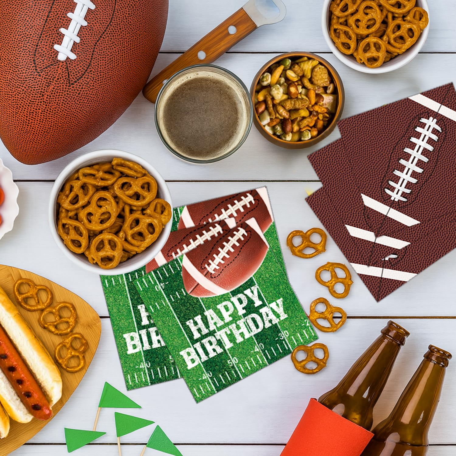 LINHAXM football banner for themed party entrances