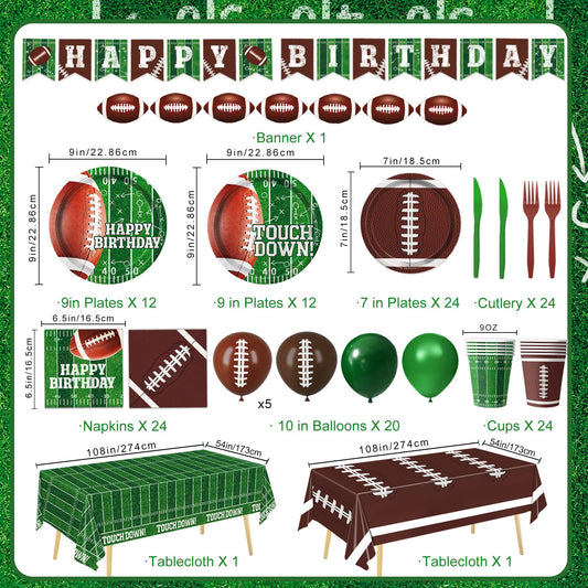 LINHAXM football napkins, dual designs for quick cleanup after games