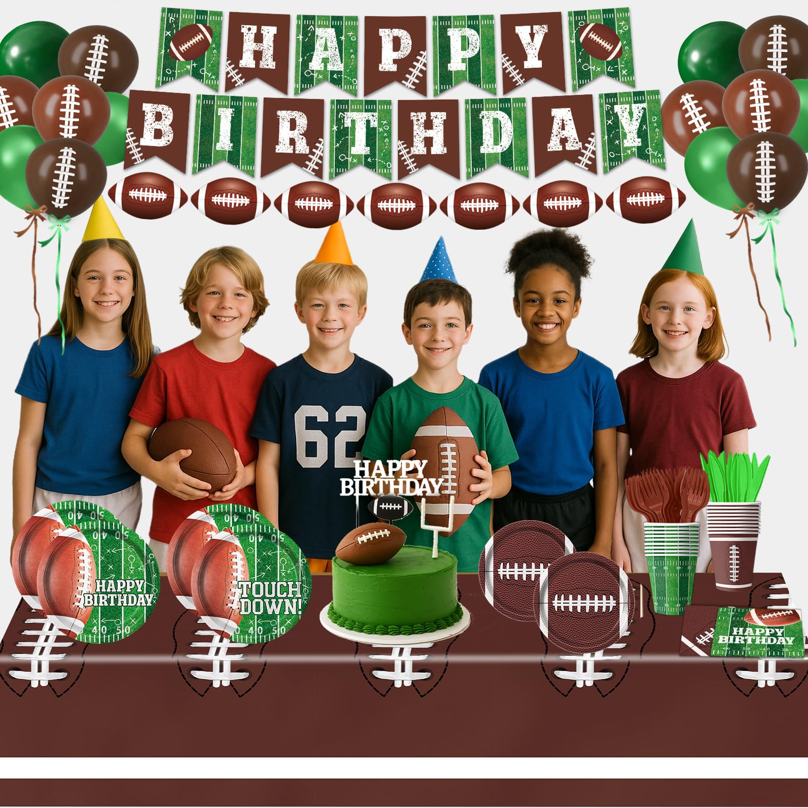 LINHAXM football tablecloths providing waterproof protection