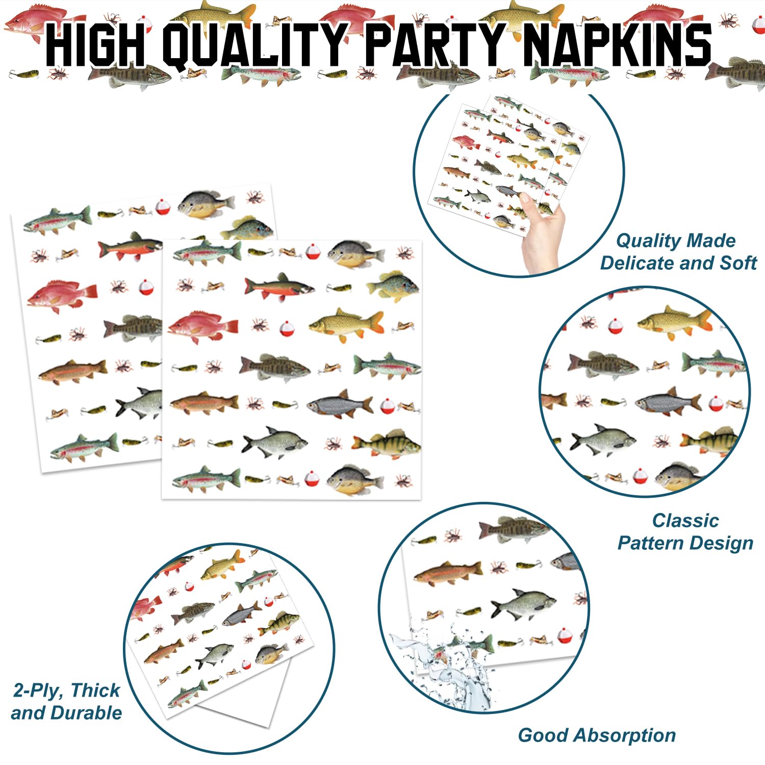 LINHAXM Gone Fishing cups 9oz for drinks and minimal wash-up
