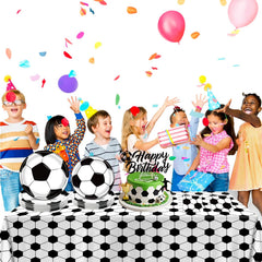 LINHAXM soccer pattern banner adds energy to party decor
