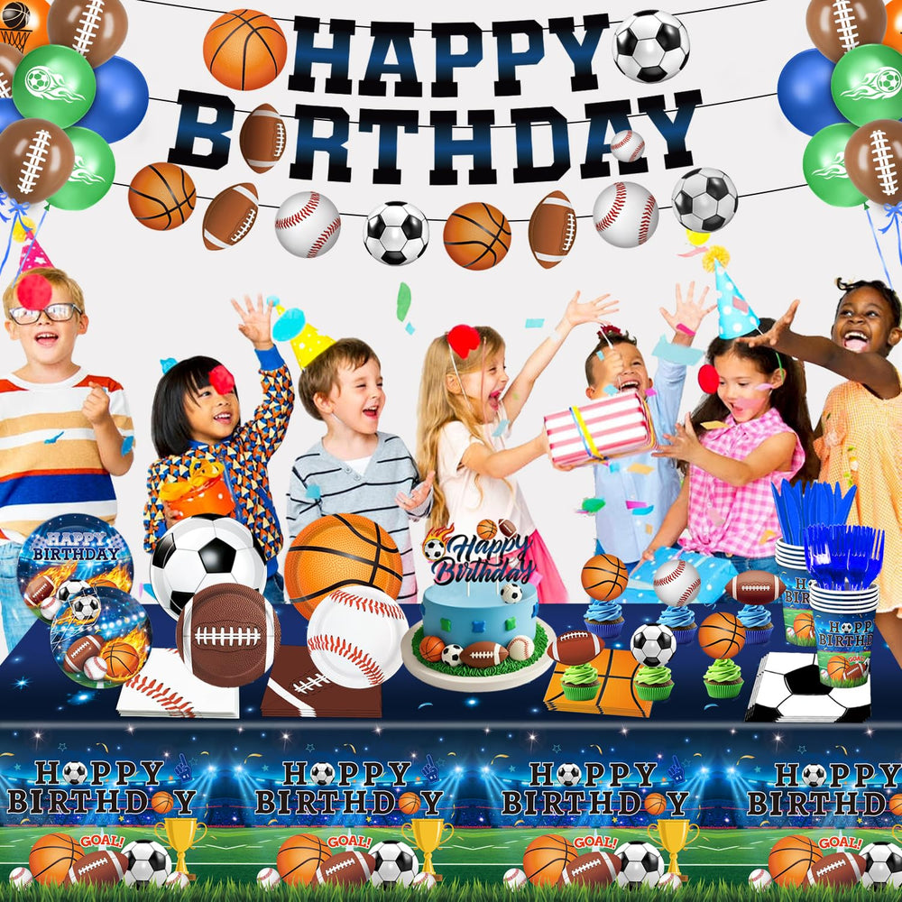 LINHAXM sports party banner adds instant celebration flair